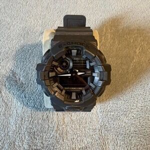 Black G-Shock ANALOG-DIGITAL GA-700 SERIES GA700BCE-1A watch